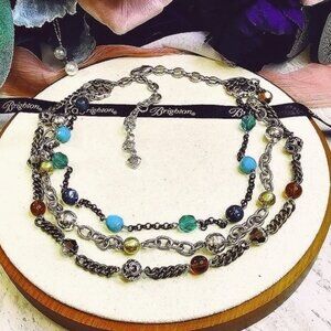 Brighton Foxfire Triple Strand Necklace